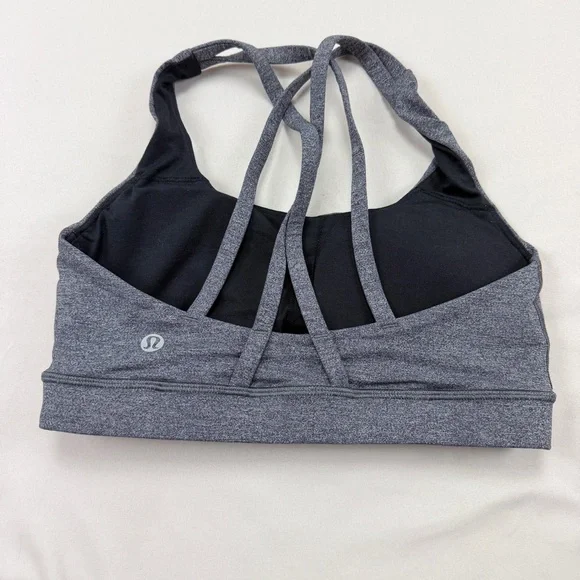 Lululemon Athletica Charcoal Strappy Sports Bra - Picture 2 of 5